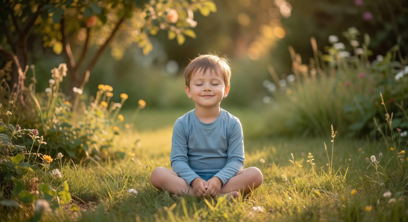 Child playing peacefully